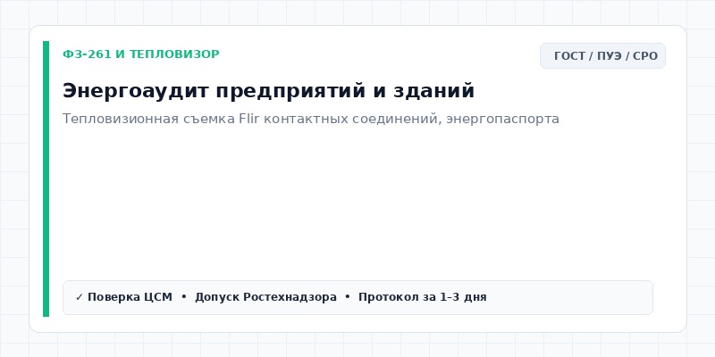 Энергоаудит и тепловизор